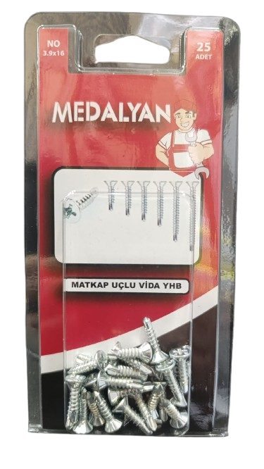 DL-99 3.9X16 MATKAP UÇLU VİDA (MEDALYAN SET)